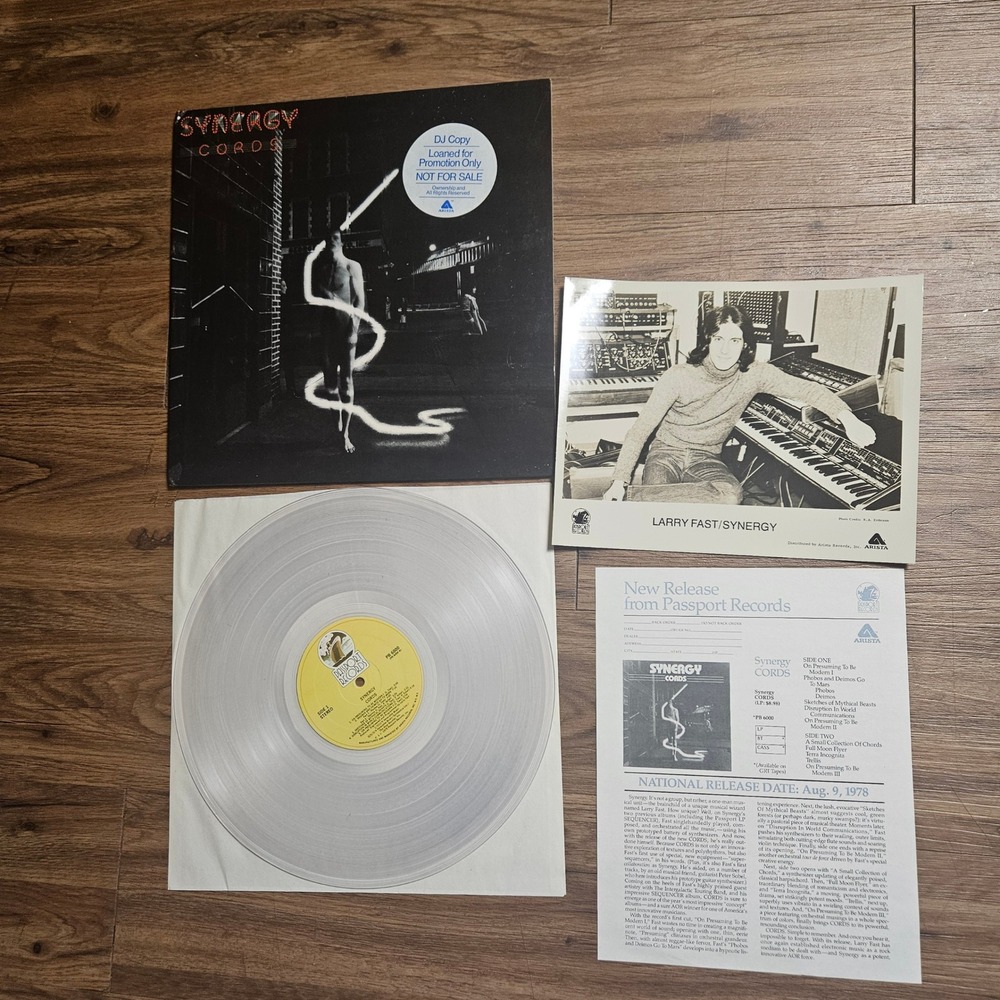 Synergy – Cords Passport 1978‎ PB 6000 PROMO Gatefold EX EX/EX W/ Press Photo